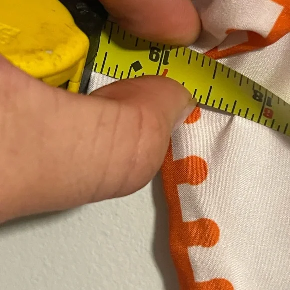 MWhite and Orange Embroidered Maxi Dress - Picture 5 of 6